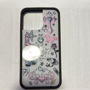 Stylish Black and Pink Graphic Phone Case